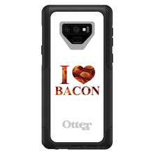 DistinctInk™ OtterBox Commuter Series Case for Apple iPhone or Samsung Galaxy - White Bacon Writing I Heart Bacon
