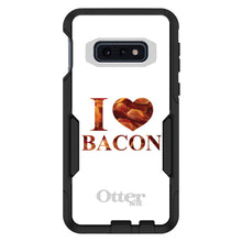DistinctInk™ OtterBox Commuter Series Case for Apple iPhone or Samsung Galaxy - White Bacon Writing I Heart Bacon