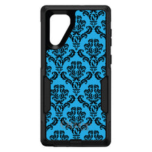 DistinctInk™ OtterBox Commuter Series Case for Apple iPhone or Samsung Galaxy - Blue Black Damask Pattern
