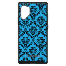 DistinctInk™ OtterBox Symmetry Series Case for Apple iPhone / Samsung Galaxy / Google Pixel - Blue Black Damask Pattern