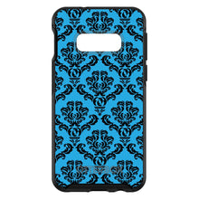 DistinctInk™ OtterBox Symmetry Series Case for Apple iPhone / Samsung Galaxy / Google Pixel - Blue Black Damask Pattern