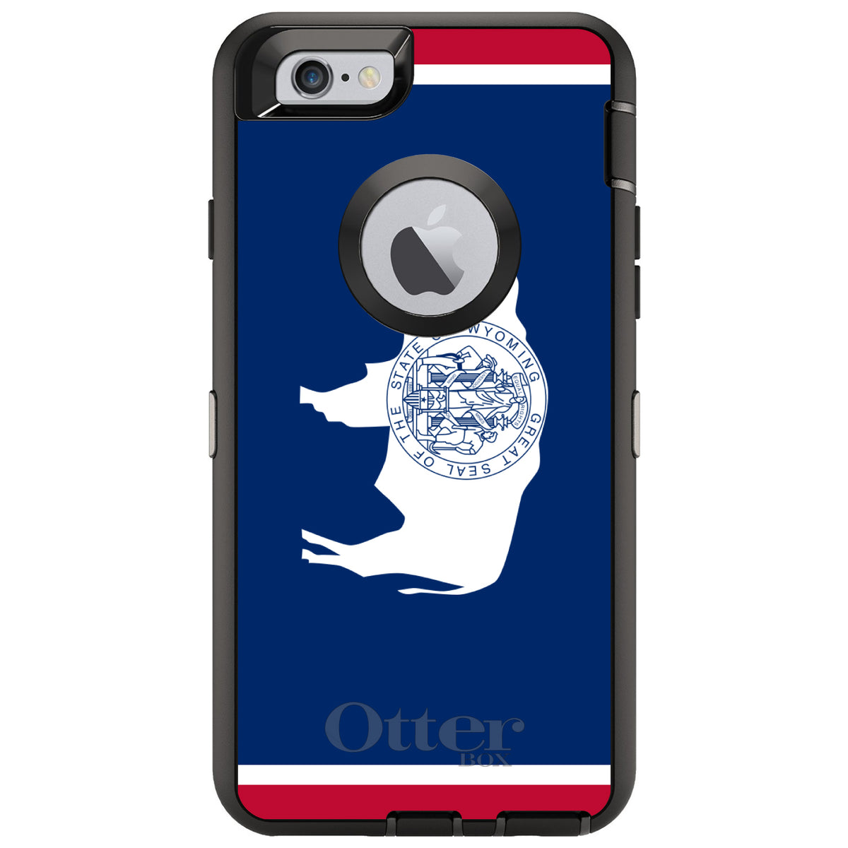 Wyoming State Flag OtterBox Defender Case for iPhone & Galaxy, view 4