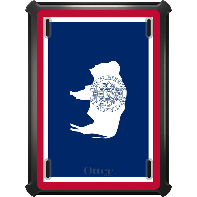 DistinctInk™ OtterBox Defender Series Case for Apple iPad / iPad Pro / iPad Air / iPad Mini - Wyoming State Flag