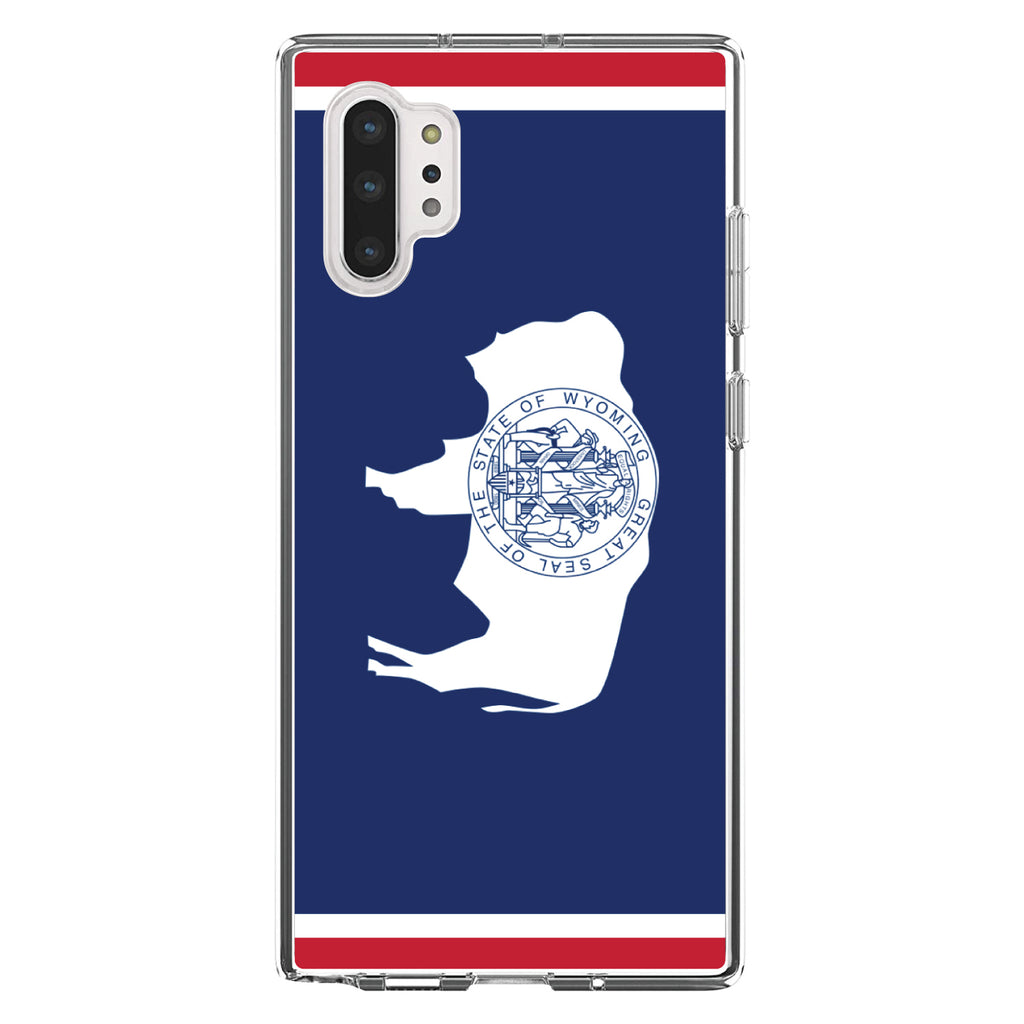 Wyoming State Flag Clear Shockproof iPhone Case, view 10
