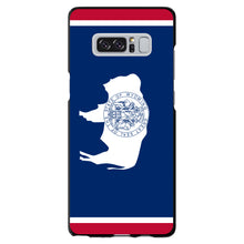 DistinctInk® Hard Plastic Snap-On Case for Apple iPhone or Samsung Galaxy - Wyoming State Flag