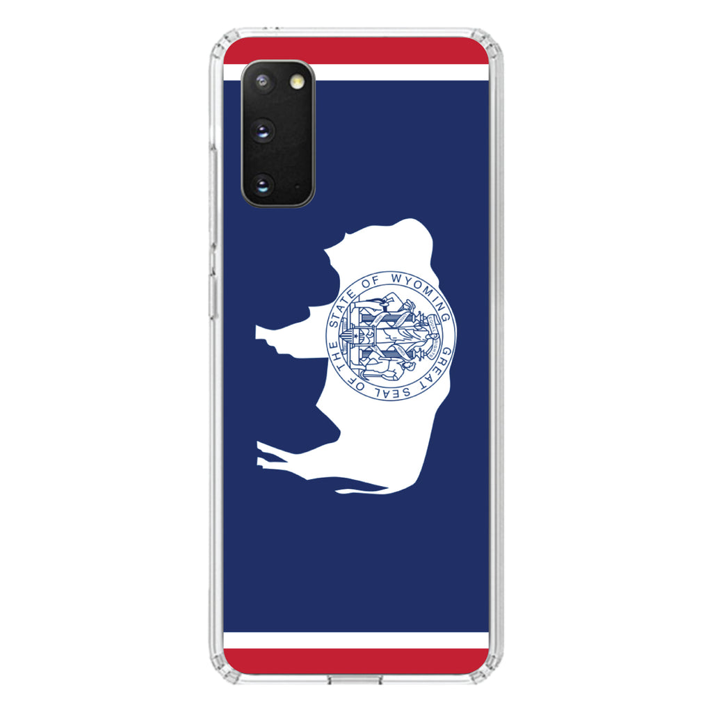 Wyoming State Flag Clear Shockproof iPhone Case, view 14