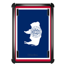 DistinctInk™ OtterBox Defender Series Case for Apple iPad / iPad Pro / iPad Air / iPad Mini - Wyoming State Flag