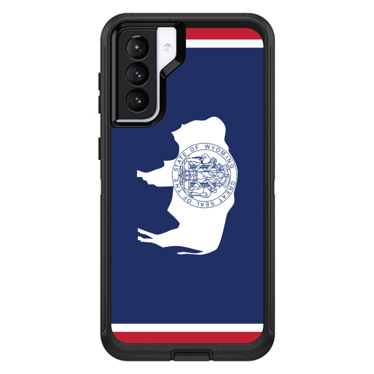 Wyoming State Flag OtterBox Defender Case for iPhone & Galaxy, view 5