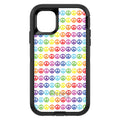 White Rainbow Peace Signs OtterBox Defender Case for iPhone & Galaxy, view 2