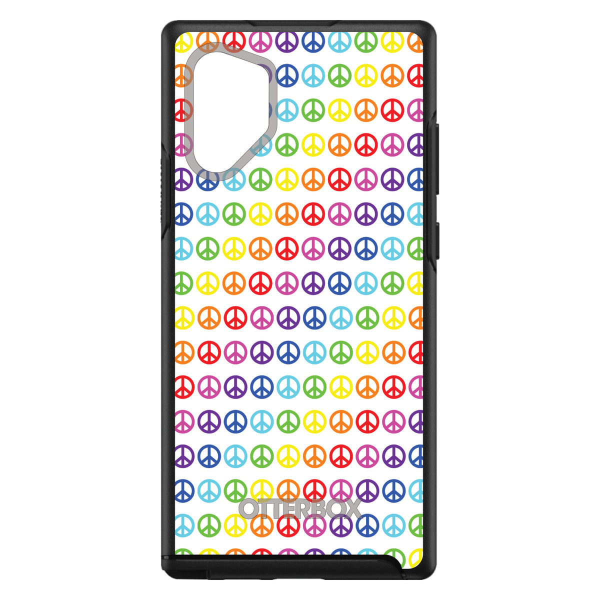 White Rainbow Peace Signs OtterBox Symmetry Case for iPhone & Galaxy, view 12