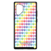 DistinctInk™ OtterBox Symmetry Series Case for Apple iPhone / Samsung Galaxy / Google Pixel - White Rainbow Peace Signs