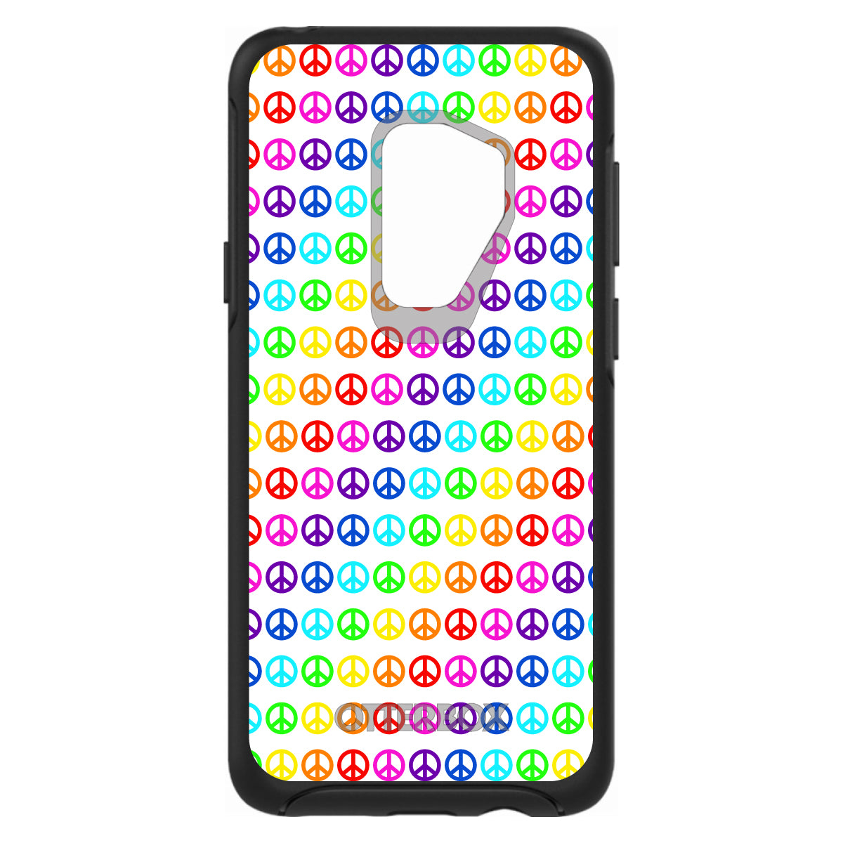 White Rainbow Peace Signs OtterBox Symmetry Case for iPhone & Galaxy, view 9