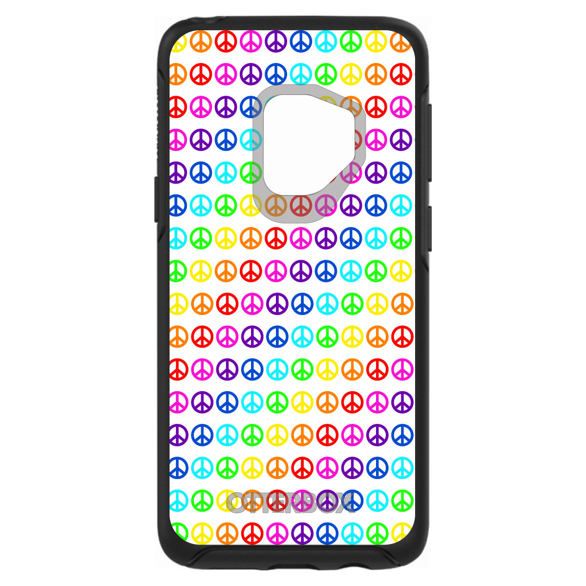 White Rainbow Peace Signs OtterBox Symmetry Case for iPhone & Galaxy, view 8