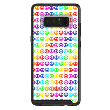 DistinctInk™ OtterBox Symmetry Series Case for Apple iPhone / Samsung Galaxy / Google Pixel - White Rainbow Peace Signs