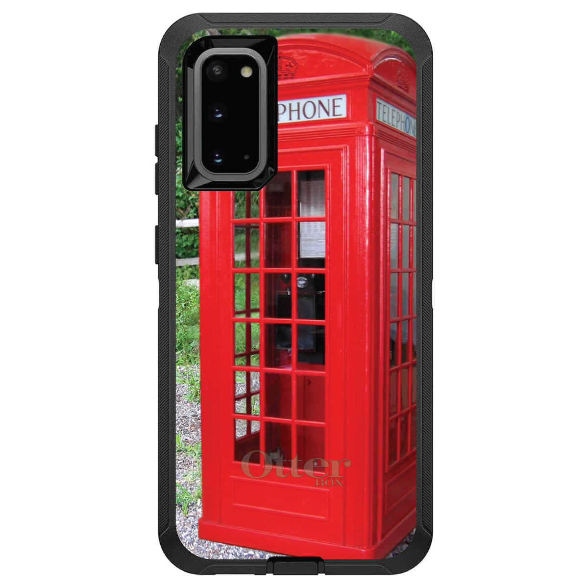 Red London Phone Booth OtterBox Defender Case for iPhone & Galaxy, view 8
