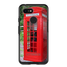 DistinctInk™ OtterBox Symmetry Series Case for Apple iPhone / Samsung Galaxy / Google Pixel - Red London Phone Booth