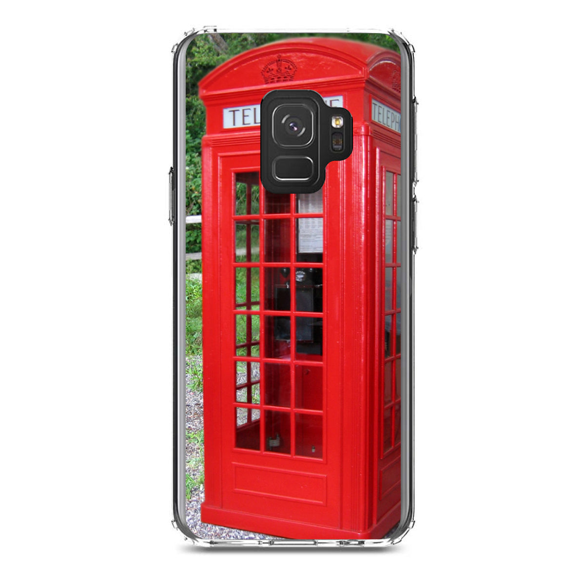 Red London Phone Booth Clear Shockproof iPhone Case, view 19