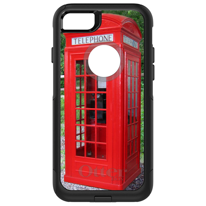 DistinctInk OtterBox Commuter Series Case for Apple iPhone or Samsung Galaxy - Red London Phone Booth