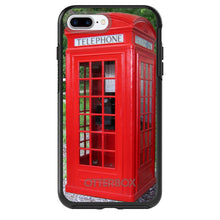 DistinctInk™ OtterBox Symmetry Series Case for Apple iPhone / Samsung Galaxy / Google Pixel - Red London Phone Booth
