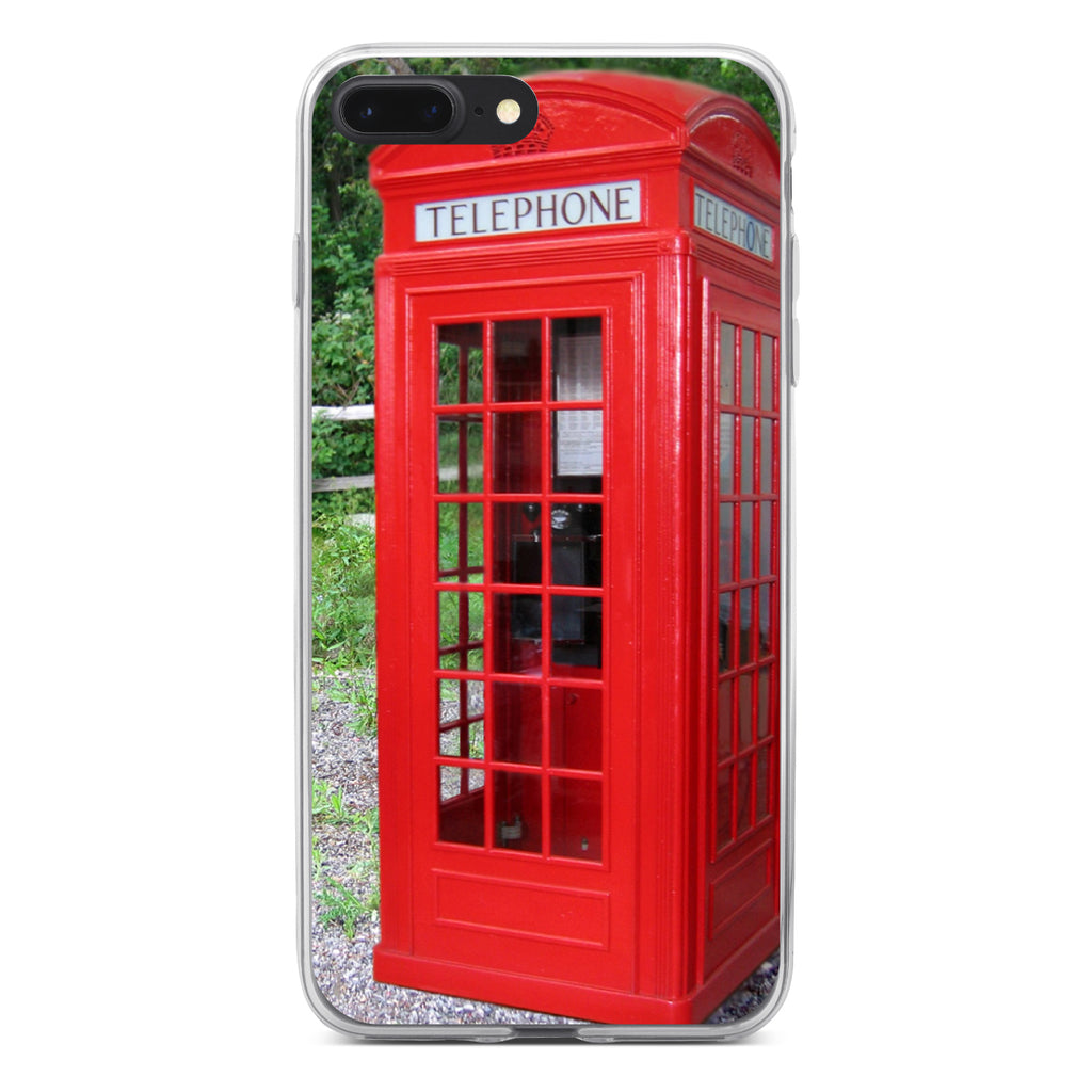 Red London Phone Booth Clear Shockproof iPhone Case, view 6