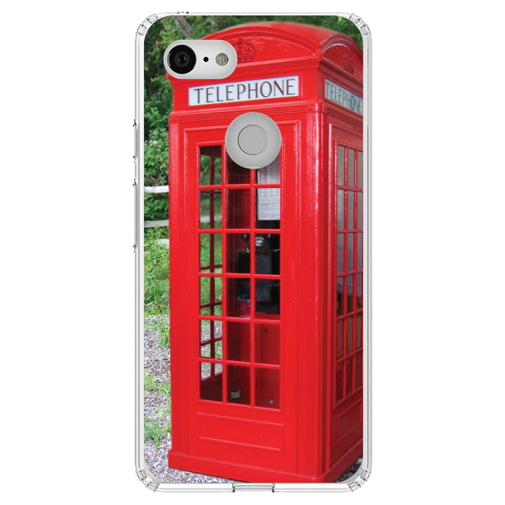 Red London Phone Booth Clear Shockproof iPhone Case, view 22