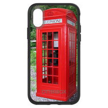 DistinctInk™ OtterBox Symmetry Series Case for Apple iPhone / Samsung Galaxy / Google Pixel - Red London Phone Booth
