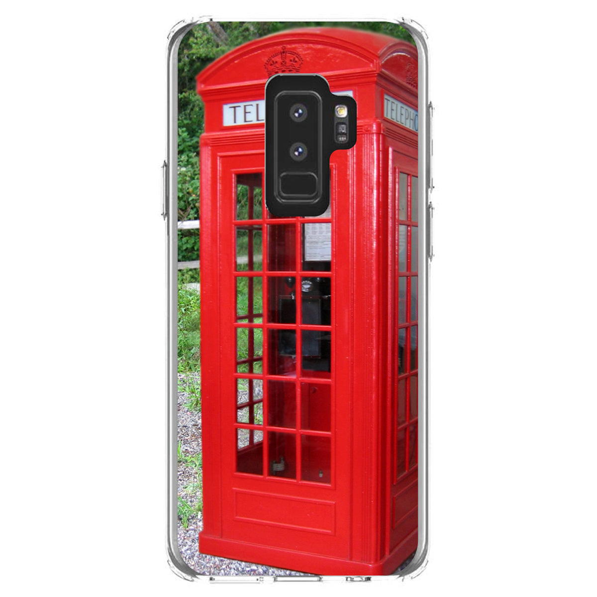 Red London Phone Booth Clear Shockproof iPhone Case, view 20