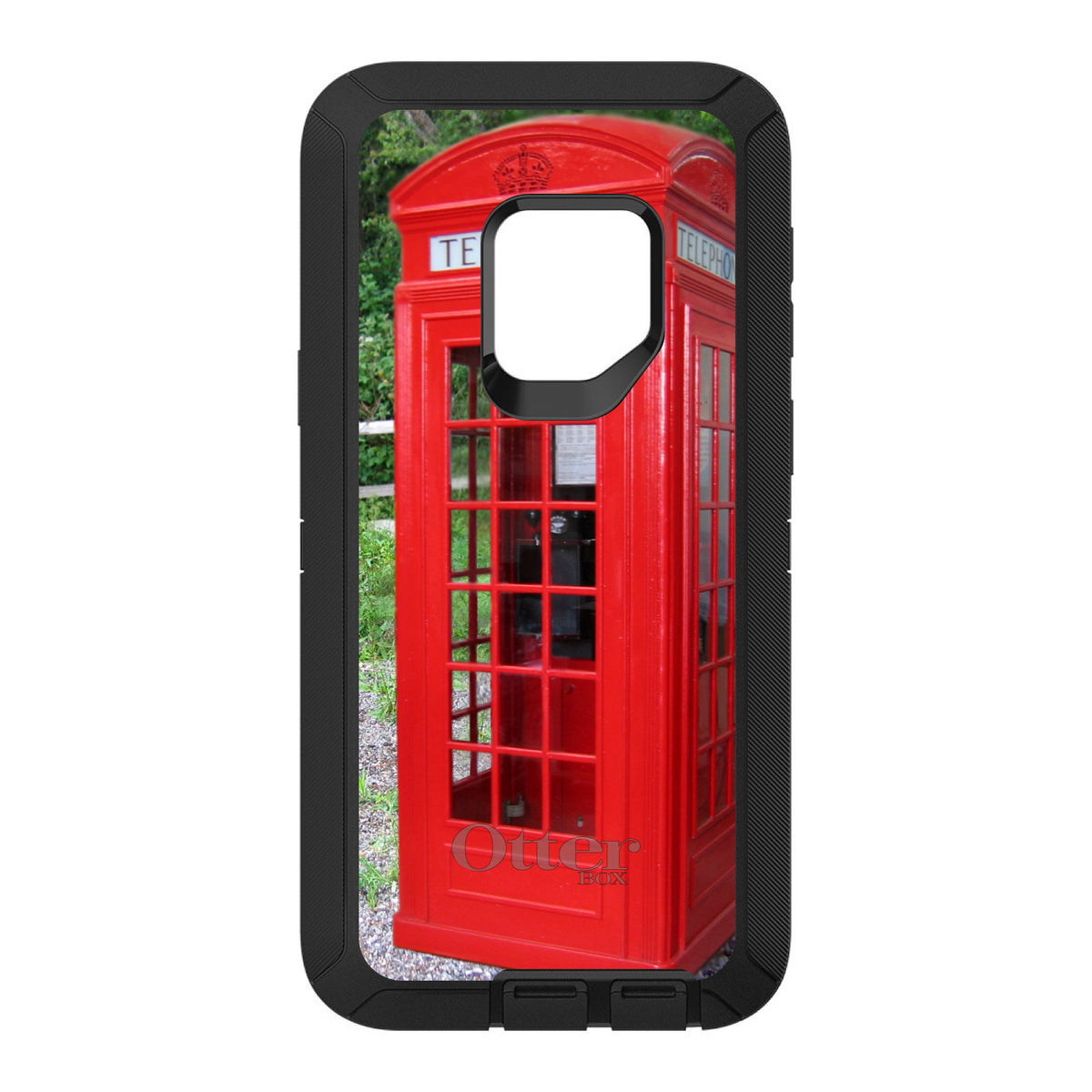 Red London Phone Booth OtterBox Defender Case for iPhone & Galaxy, view 11