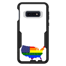 DistinctInk™ OtterBox Commuter Series Case for Apple iPhone or Samsung Galaxy - US Map Gay Pride Flag