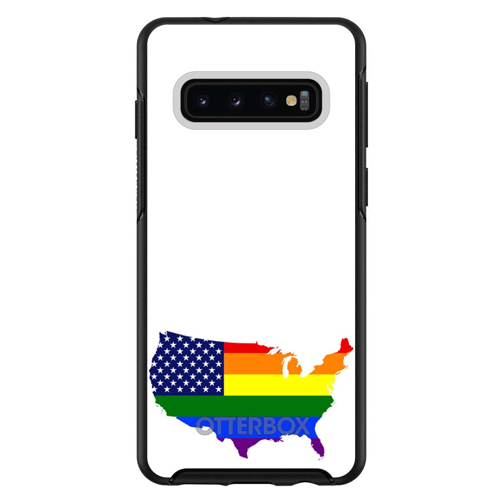 US Map Gay Pride Flag OtterBox Symmetry Case for iPhone & Galaxy, view 6
