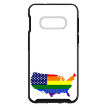 DistinctInk™ OtterBox Symmetry Series Case for Apple iPhone / Samsung Galaxy / Google Pixel - US Map Gay Pride Flag