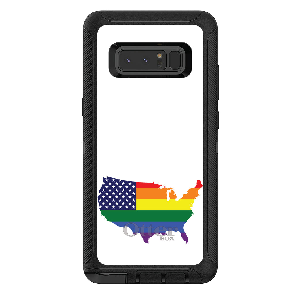 US Map Gay Pride Flag OtterBox Defender Case for iPhone & Galaxy, view 17