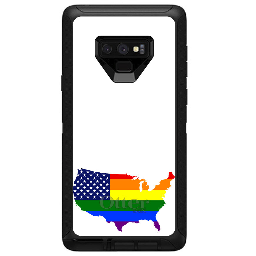 US Map Gay Pride Flag OtterBox Defender Case for iPhone & Galaxy, view 16