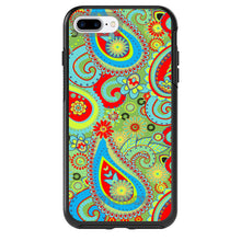DistinctInk™ OtterBox Symmetry Series Case for Apple iPhone / Samsung Galaxy / Google Pixel - Green Red Blue Paisley