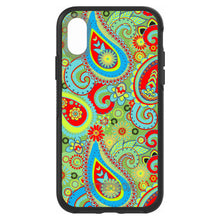 DistinctInk™ OtterBox Symmetry Series Case for Apple iPhone / Samsung Galaxy / Google Pixel - Green Red Blue Paisley