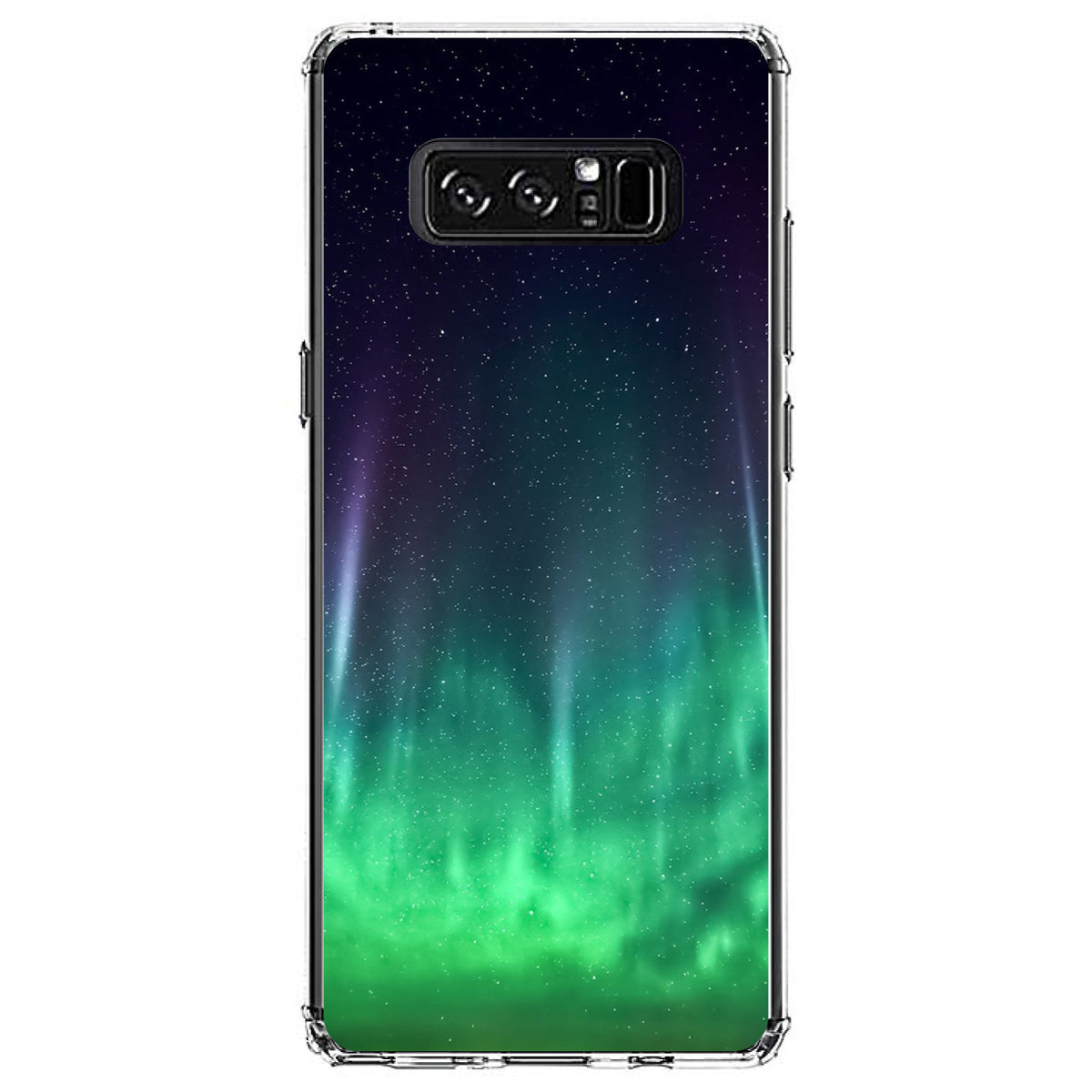 Aurora Borealis Northern Lights Clear Shockproof iPhone Case, view 12
