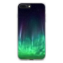 DistinctInk® Clear Shockproof Hybrid Case for Apple iPhone / Samsung Galaxy / Google Pixel - Aurora Borealis Northern Lights