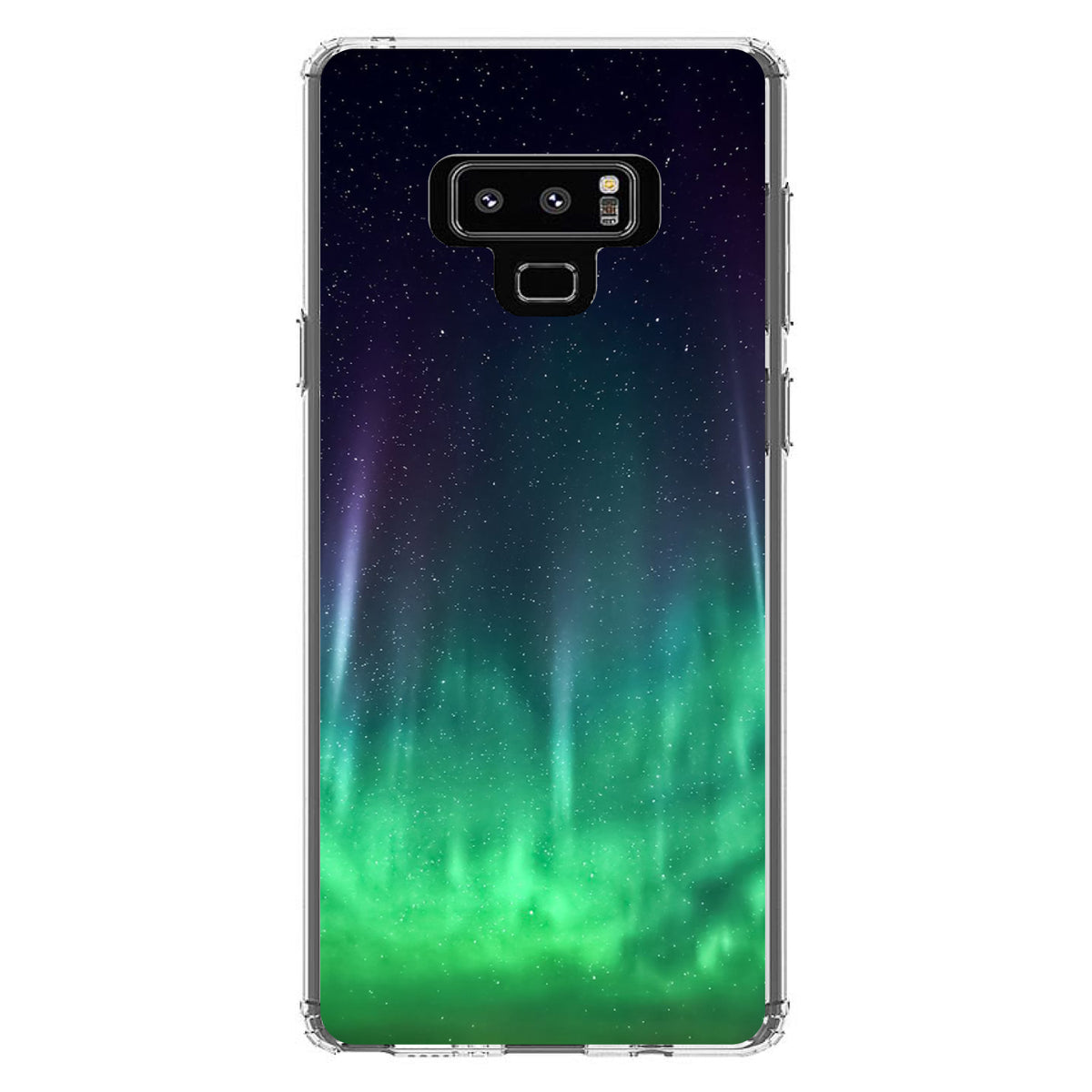 Aurora Borealis Northern Lights Clear Shockproof iPhone Case, view 11