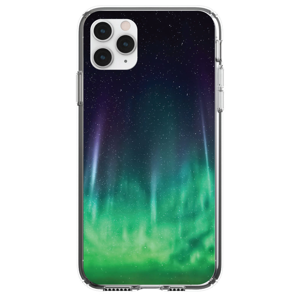 Aurora Borealis Northern Lights Clear Shockproof iPhone Case