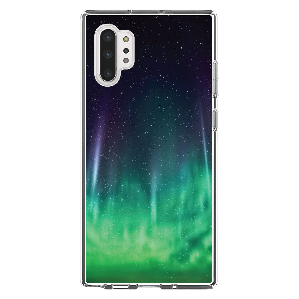 Aurora Borealis Northern Lights Clear Shockproof iPhone Case, view 10