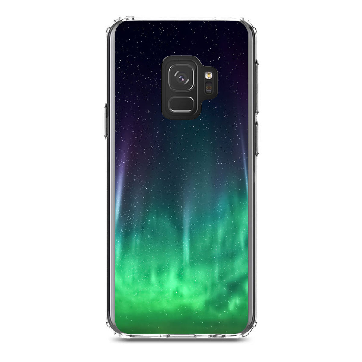 Aurora Borealis Northern Lights Clear Shockproof iPhone Case, view 19