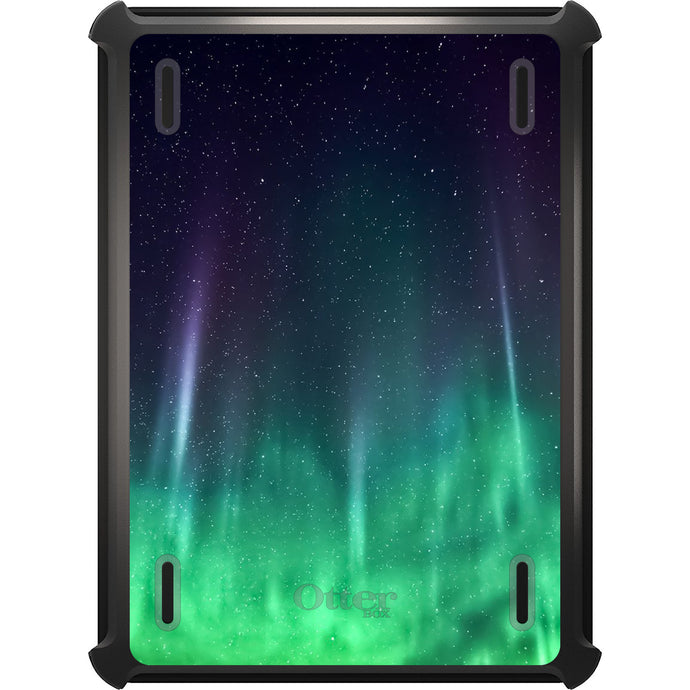 DistinctInk™ OtterBox Defender Series Case for Apple iPad / iPad Pro / iPad Air / iPad Mini - Aurora Borealis Northern Lights