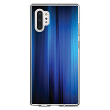 DistinctInk® Clear Shockproof Hybrid Case for Apple iPhone / Samsung Galaxy / Google Pixel - Bright Blue Curtain