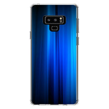DistinctInk® Clear Shockproof Hybrid Case for Apple iPhone / Samsung Galaxy / Google Pixel - Bright Blue Curtain