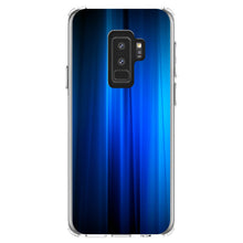 DistinctInk® Clear Shockproof Hybrid Case for Apple iPhone / Samsung Galaxy / Google Pixel - Bright Blue Curtain