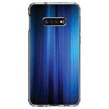 DistinctInk® Clear Shockproof Hybrid Case for Apple iPhone / Samsung Galaxy / Google Pixel - Bright Blue Curtain