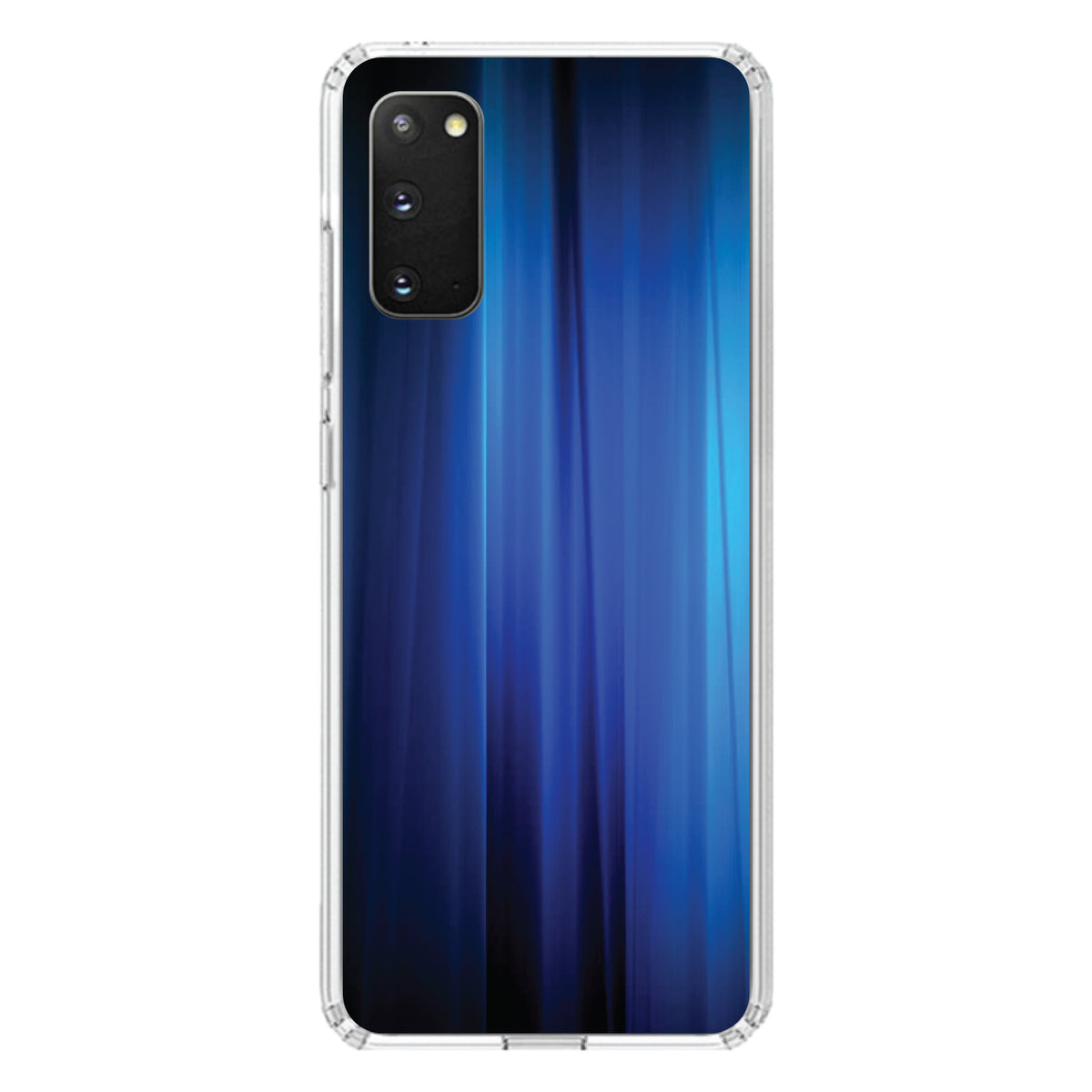 Bright Blue Curtain Clear Shockproof iPhone Case, view 15
