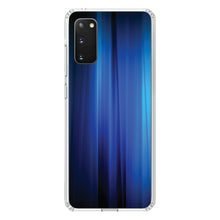 DistinctInk® Clear Shockproof Hybrid Case for Apple iPhone / Samsung Galaxy / Google Pixel - Bright Blue Curtain