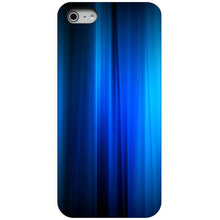 DistinctInk® Hard Plastic Snap-On Case for Apple iPhone or Samsung Galaxy - Bright Blue Curtain