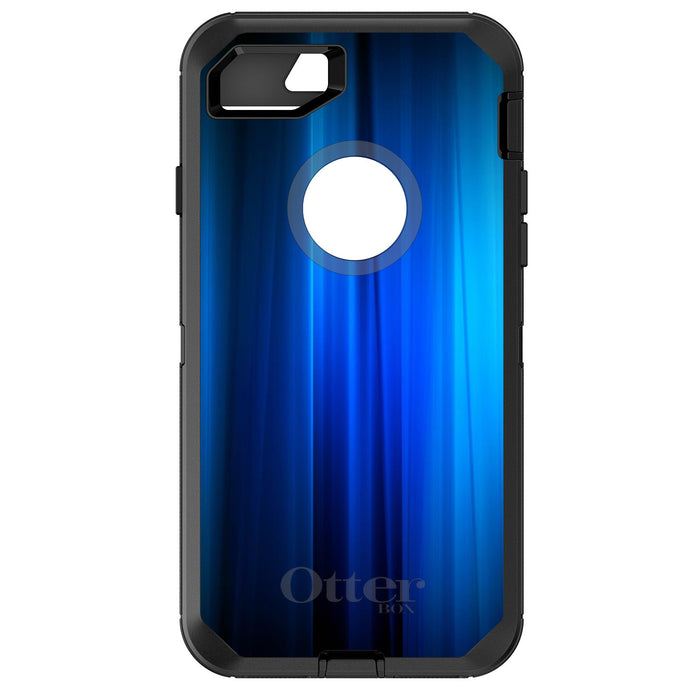 DistinctInk™ OtterBox Defender Series Case for Apple iPhone / Samsung Galaxy / Google Pixel - Bright Blue Curtain
